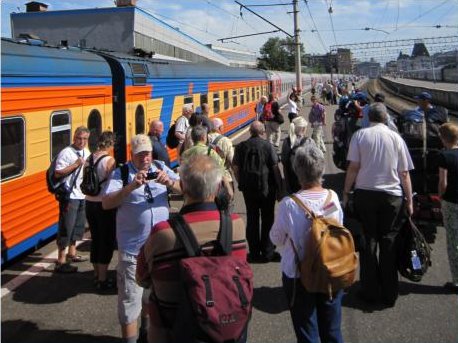 Ankunft in Moskau